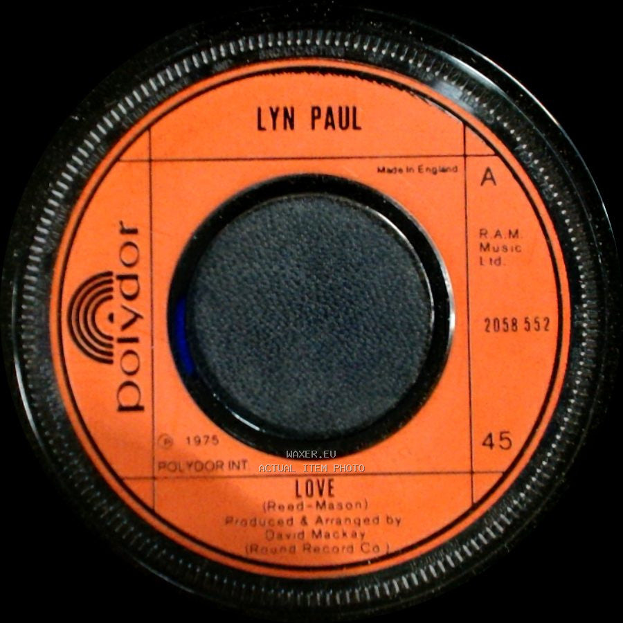 Lyn Paul - I Could Get Arrested / Love side B