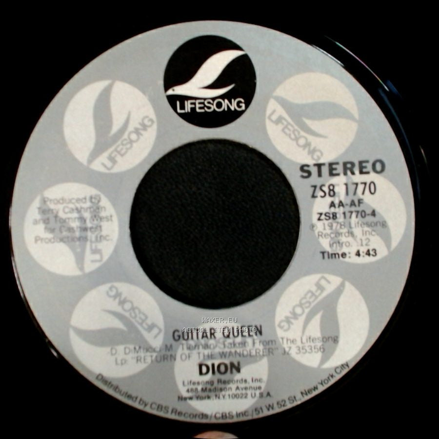 Dion / Midtown American Main Street Gang - Guitar Queen / Return Of The Wanderer side A