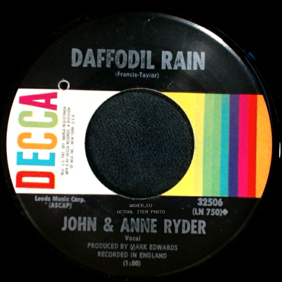 John & Anne Ryder - Daffodil Rain / I Shall Believe In Tomorrow side A