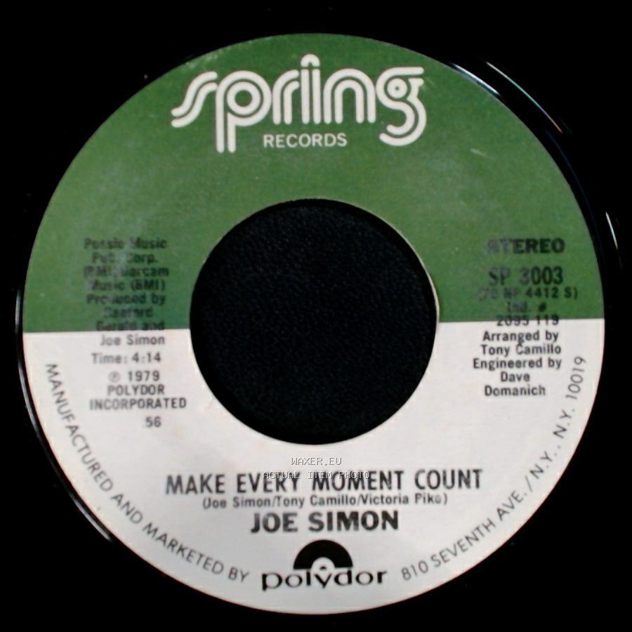 Joe Simon - Make Every Moment Count / I Wanna Taste Your Love side A