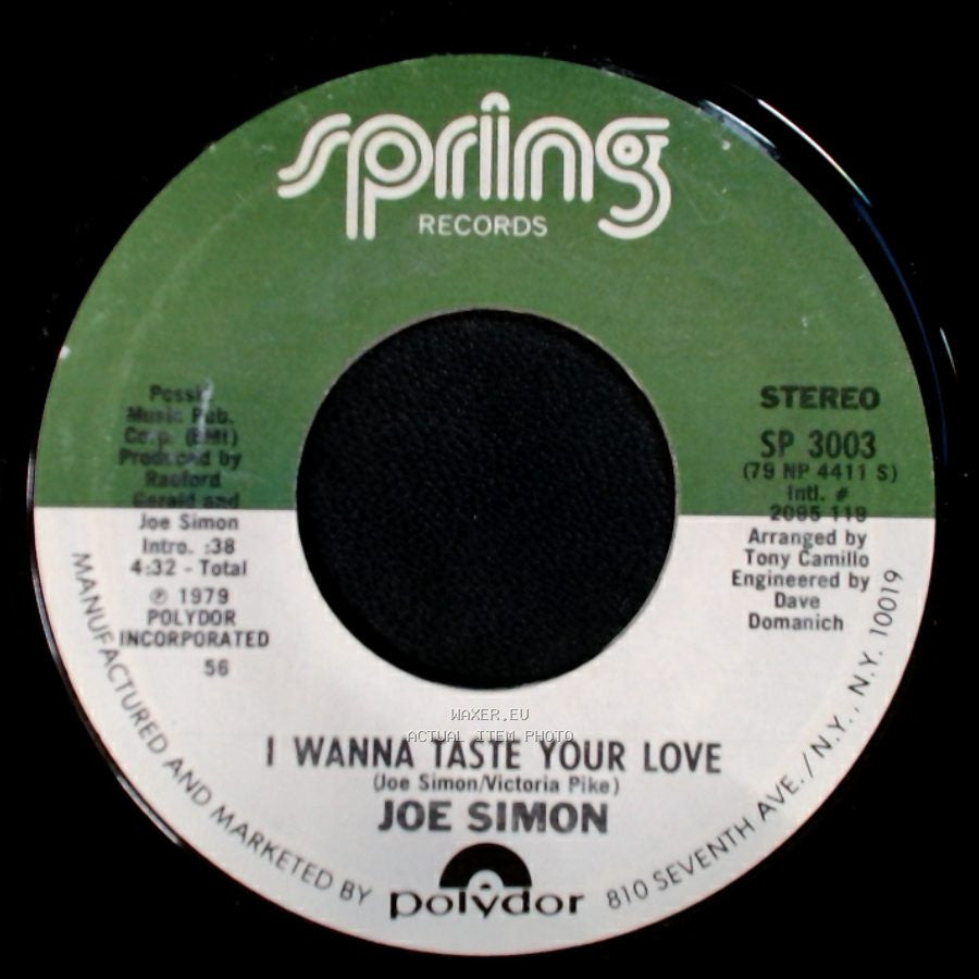 Joe Simon - Make Every Moment Count / I Wanna Taste Your Love side B
