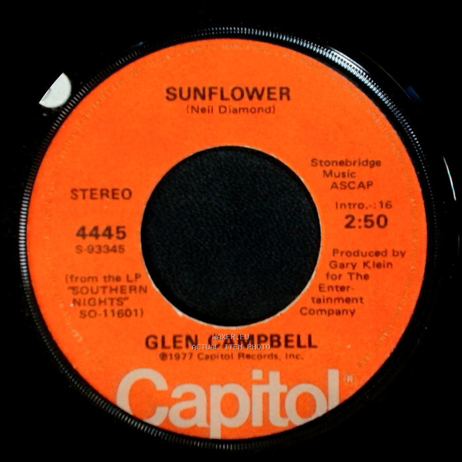 Glen Campbell - Sunflower / How High Did We Go side A