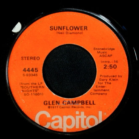 Glen Campbell - Sunflower / How High Did We Go side A