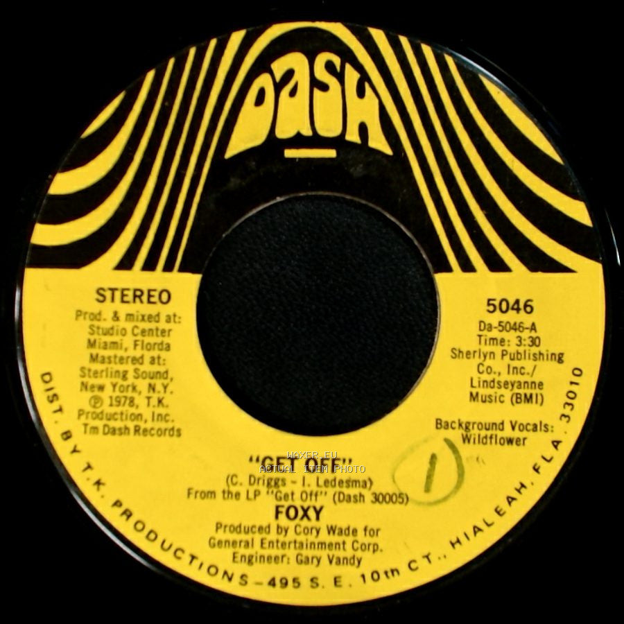 Foxy - Get Off / You Make Me Hot side A