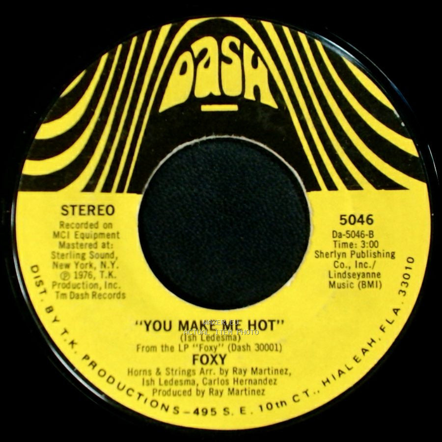 Foxy - Get Off / You Make Me Hot side B