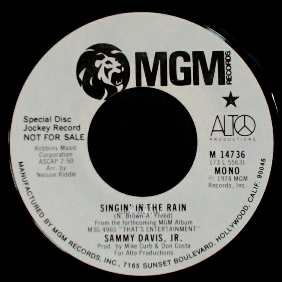 Sammy Davis, Jr. - That's Entertainment / Singin' In The Rain side B
