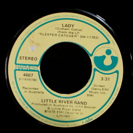Little River Band - Lady / Take Me Home side A