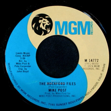 Mike Post - Dixie Lullabye / The Rockford Files side B