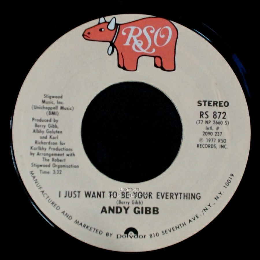 Andy Gibb - I Just Want To Be Your Everything / In The End side A