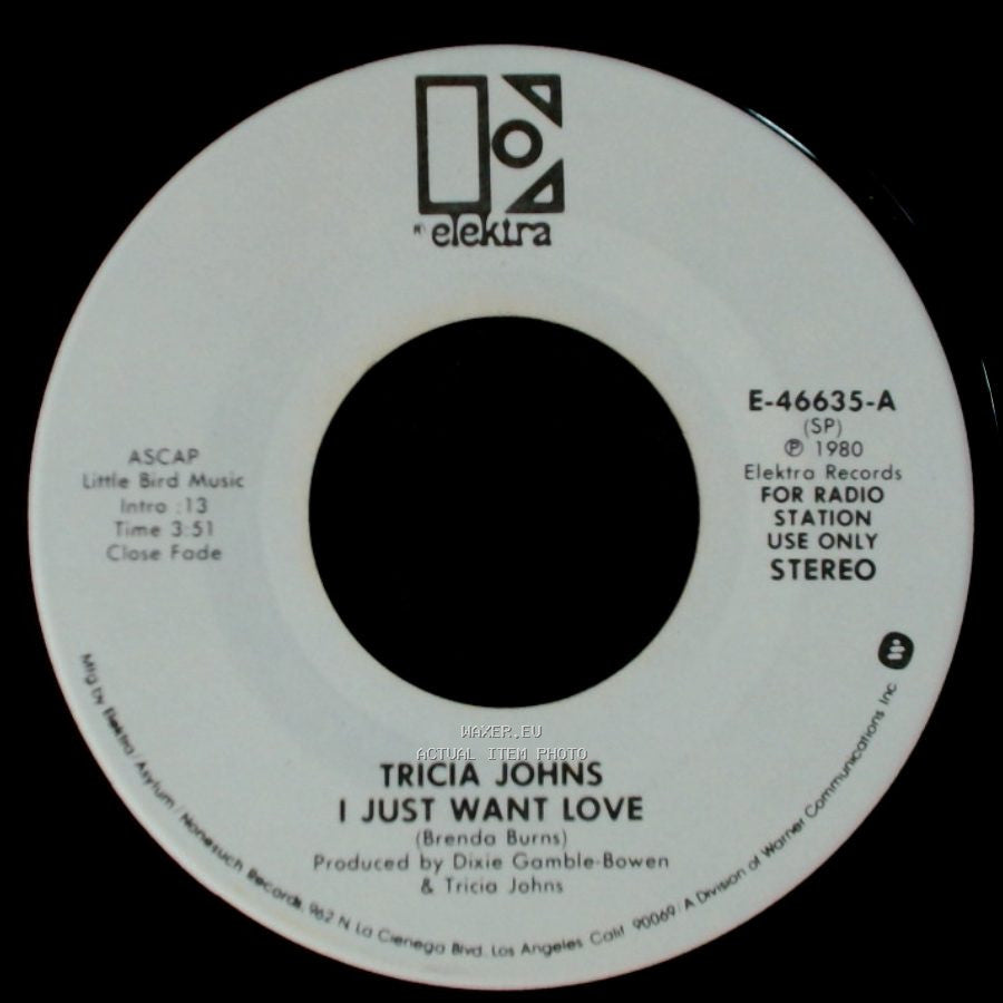 Tricia Johns - Who's Been Sleeping In My Bed / I Just Want Love side B