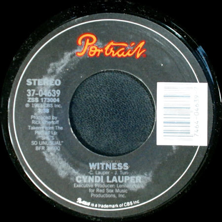 Cyndi Lauper - All Through The Night / Witness side B