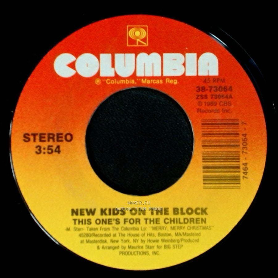 New Kids On The Block - This One's For The Children / Funky, Funky Xmas side A