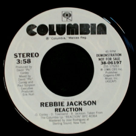 Rebbie Jackson - Reaction / Reaction side A