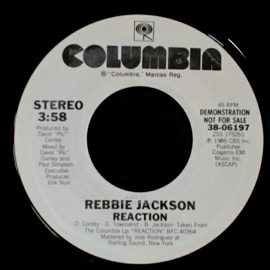Rebbie Jackson - Reaction / Reaction side B