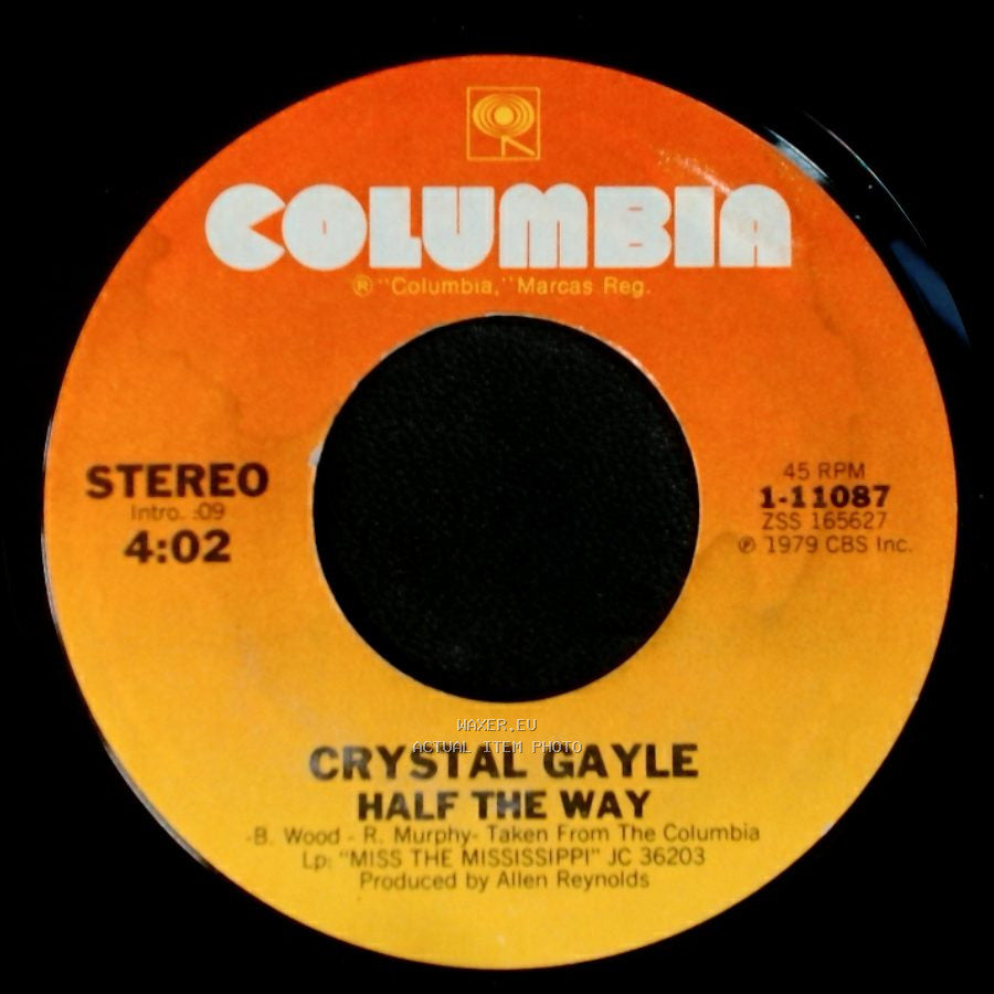 Crystal Gayle - Half The Way / Room For One More side A