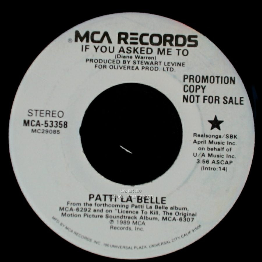 Patti Labelle - If You Asked Me To / If You Asked Me To side A