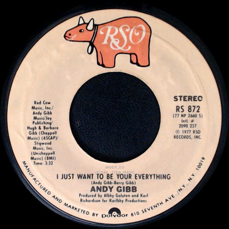 Andy Gibb - In The End / I Just Want To Be Your Everything side B