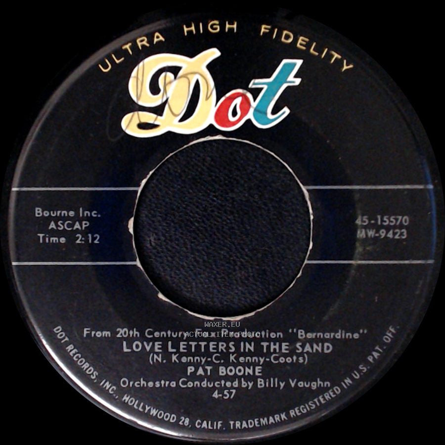 Pat Boone - Love Letters In The Sand / Bernardine side A