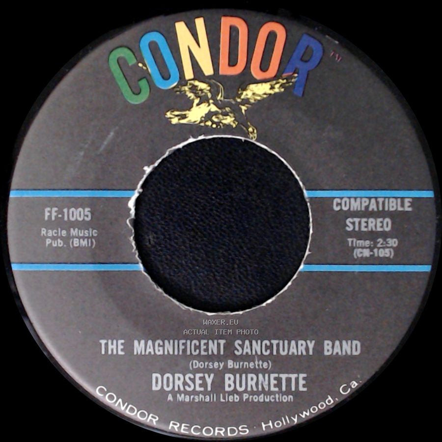 Dorsey Burnette - Can't You See It Happening / The Magnificent Sanctuary Band side B