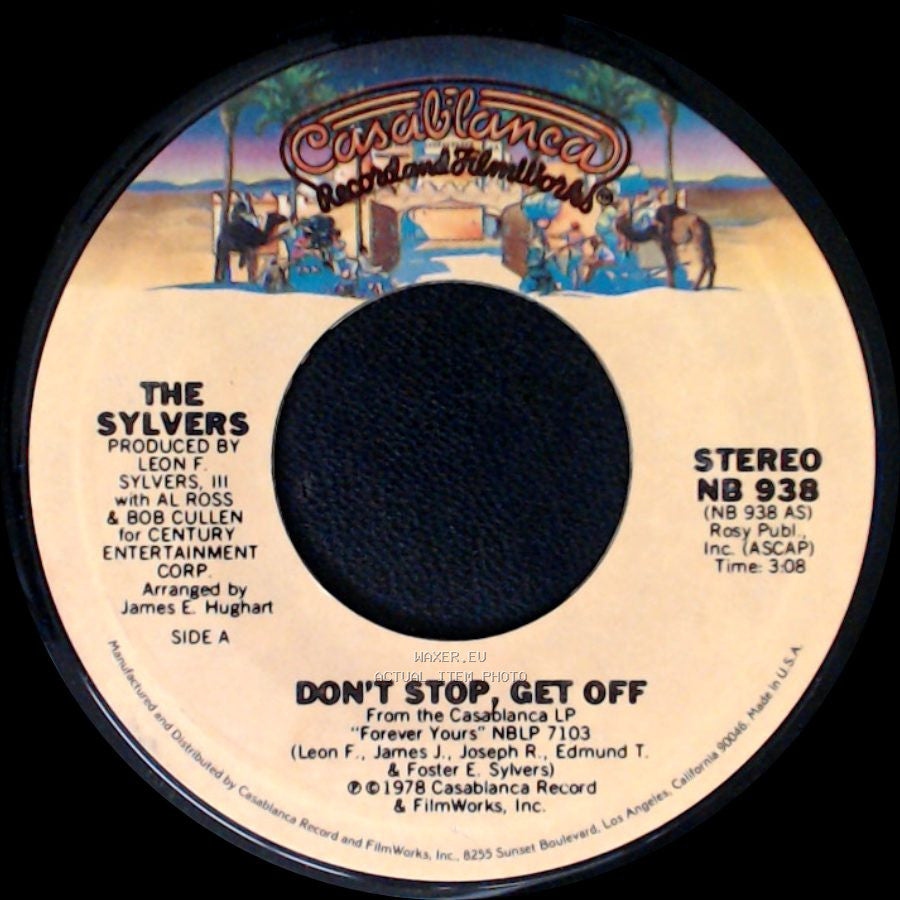 The Sylvers - Don't Stop, Get Off / Love Won't Let Me Go side A