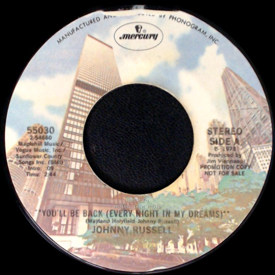 Johnny Russell - You'll Be Back (Every Night In My Dreams) / You'll Be Back (Every Night In My Dreams) side A