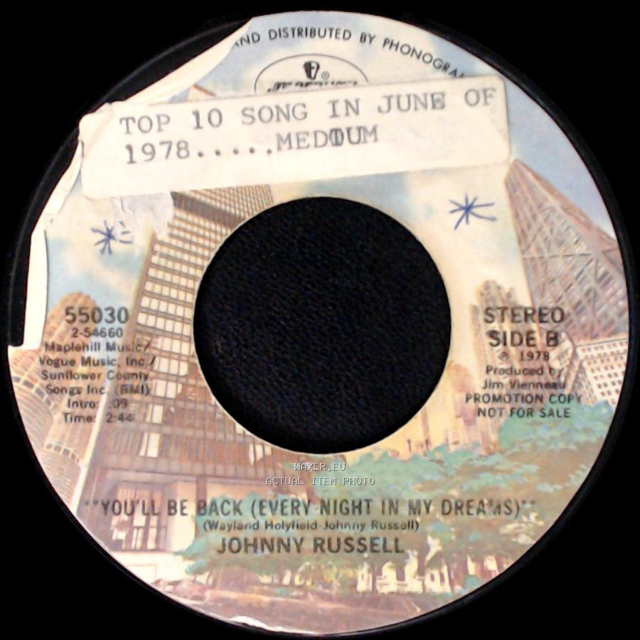 Johnny Russell - You'll Be Back (Every Night In My Dreams) / You'll Be Back (Every Night In My Dreams) side B