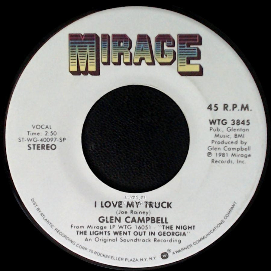 Glen Campbell - Melody's Melody / I Love My Truck side B