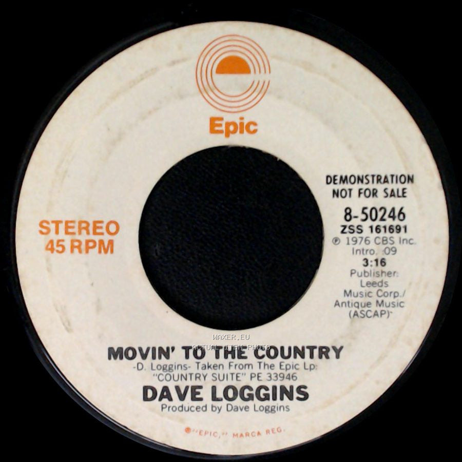 Dave Loggins - Movin' To The Country / Movin' To The Country side A