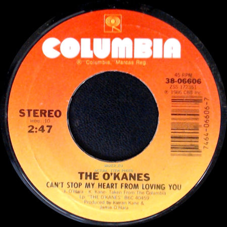 The O'kanes - Bluegrass Blues / Can't Stop My Heart From Loving You side B