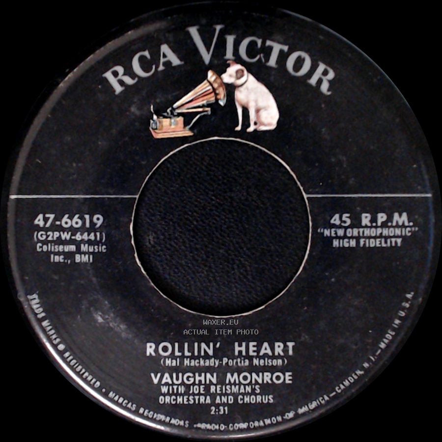 Vaughn Monroe - In The Middle Of The House / Rollin' Heart side B