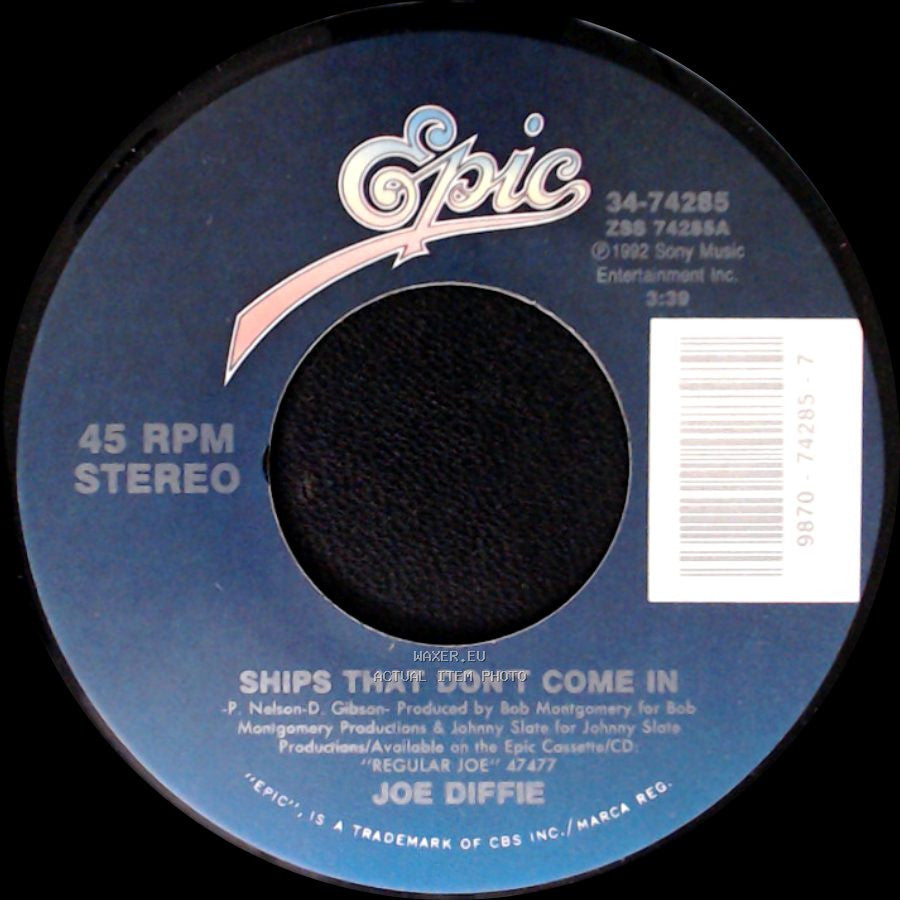 Joe Diffie - Ships That Don't Come In / Startin' Over Blues side A