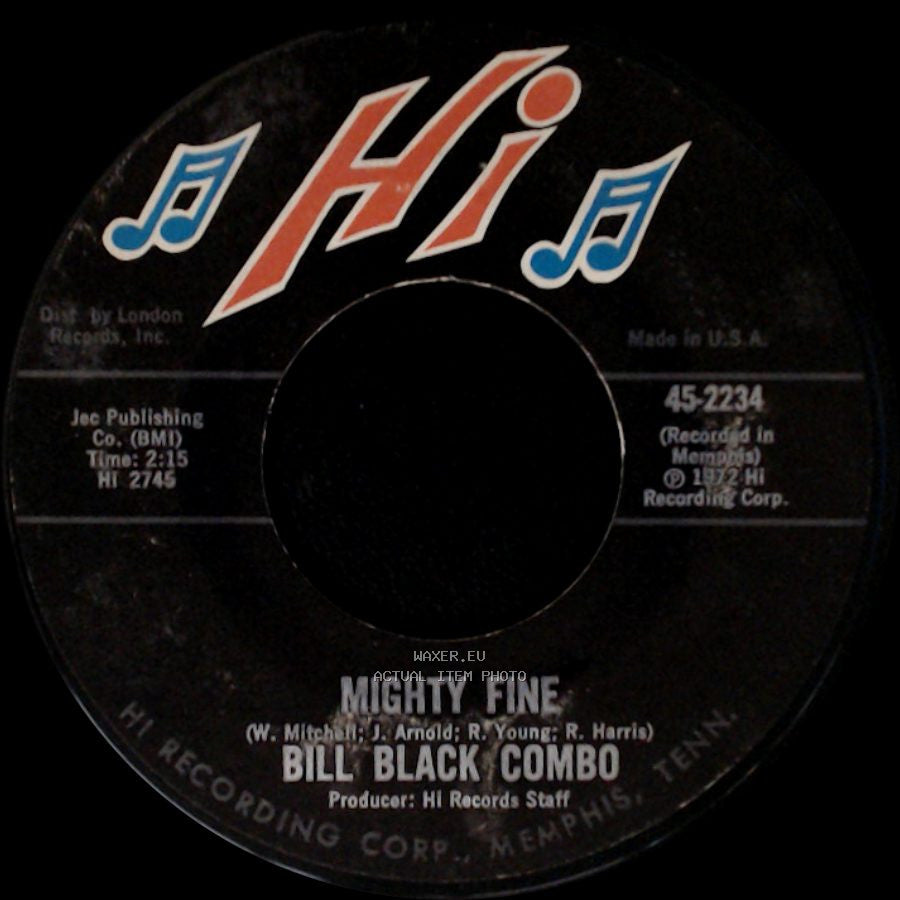 Bill Black Combo - Smokey Bourbon Street / Mighty Fine side B
