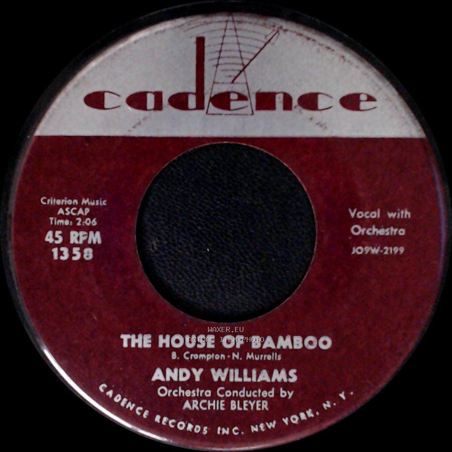 Andy Williams - The House Of Bamboo / The Hawaiian Wedding Song (Ke Kali Nei Au) side A