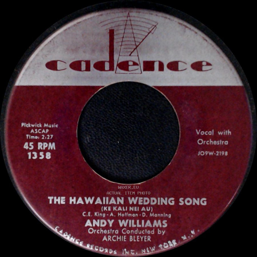 Andy Williams - The House Of Bamboo / The Hawaiian Wedding Song (Ke Kali Nei Au) side B