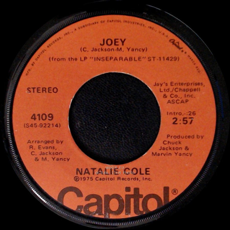 Natalie Cole - Joey / This Will Be side A