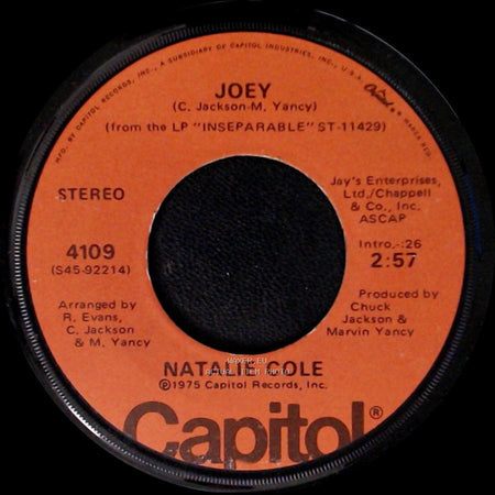Natalie Cole - Joey / This Will Be side A