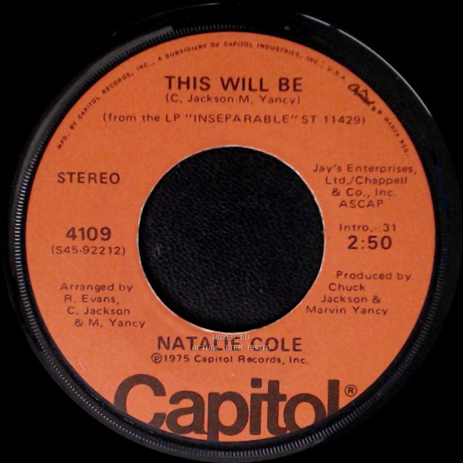 Natalie Cole - Joey / This Will Be side B