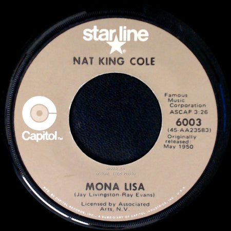 Nat King Cole - Too Young / Mona Lisa side B