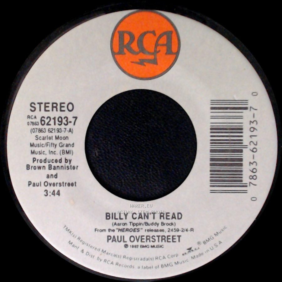 Paul Overstreet - Billy Can't Read / She Supports Her Man side A