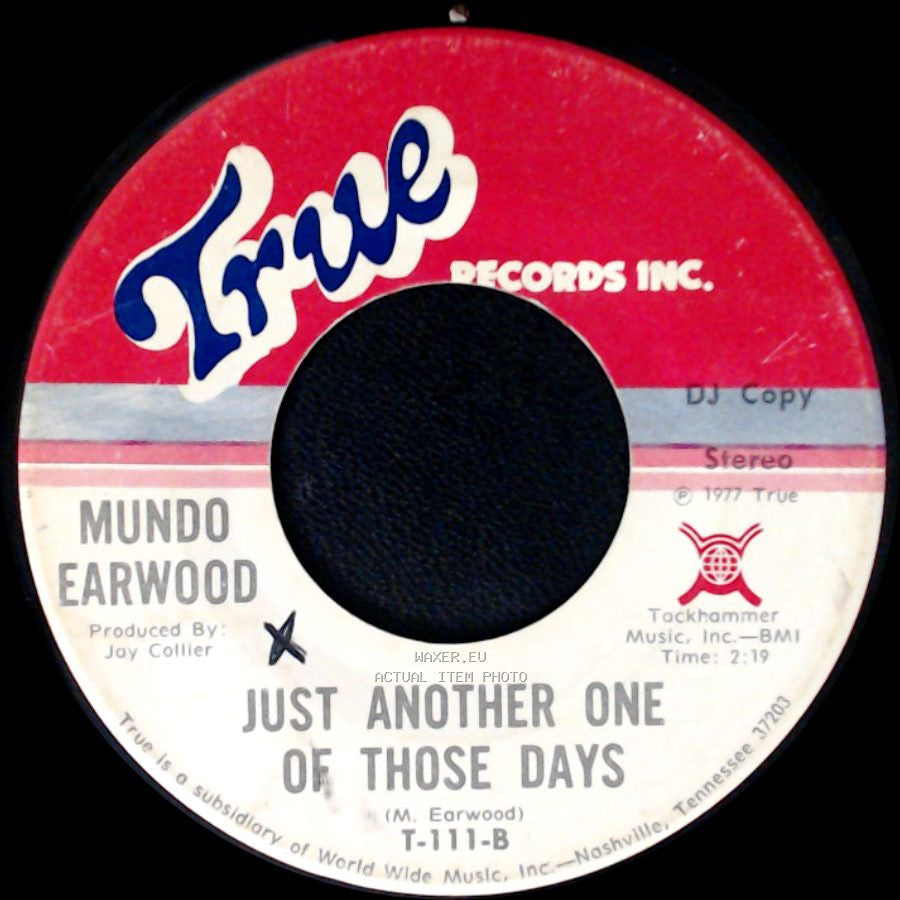 Mundo Earwood - Angelene / Just Another One Of Those Days side B
