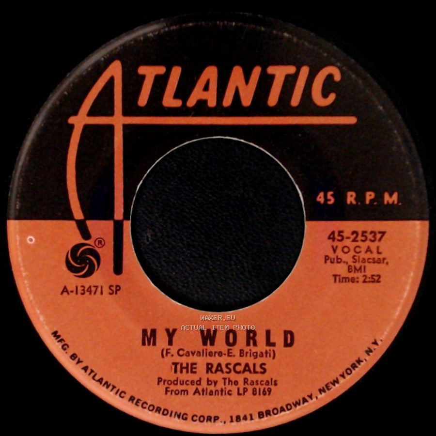 The Rascals - People Got To Be Free / My World side B