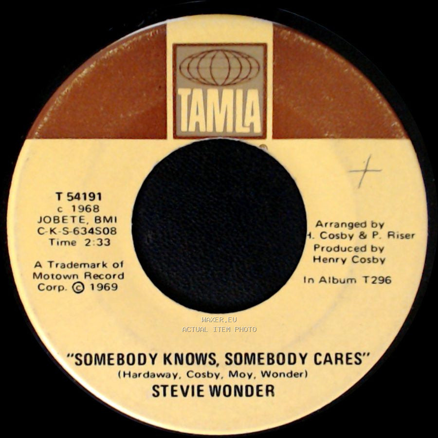 Stevie Wonder - Somebody Knows, Somebody Cares / Never Had A Dream Come True side A