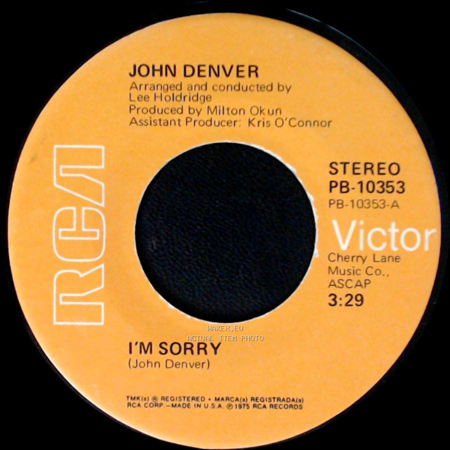 John Denver - Calypso / I'm Sorry side B