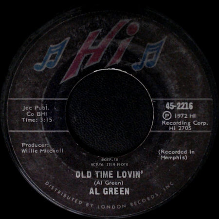 Al Green - Old Time Lovin' / I'm Still In Love With You side A