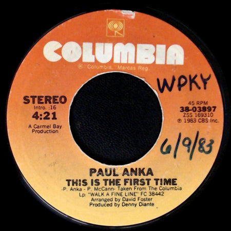 Paul Anka - Hold Me 'til The Mornin' Comes / This Is The First Time side B