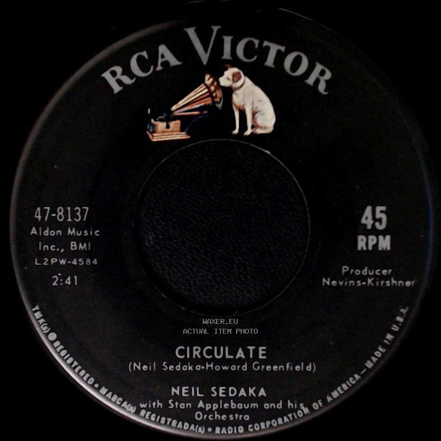 Neil Sedaka - Alice In Wonderland / Circulate side B