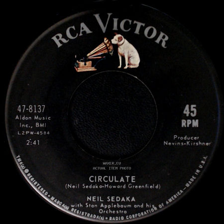 Neil Sedaka - Alice In Wonderland / Circulate side B