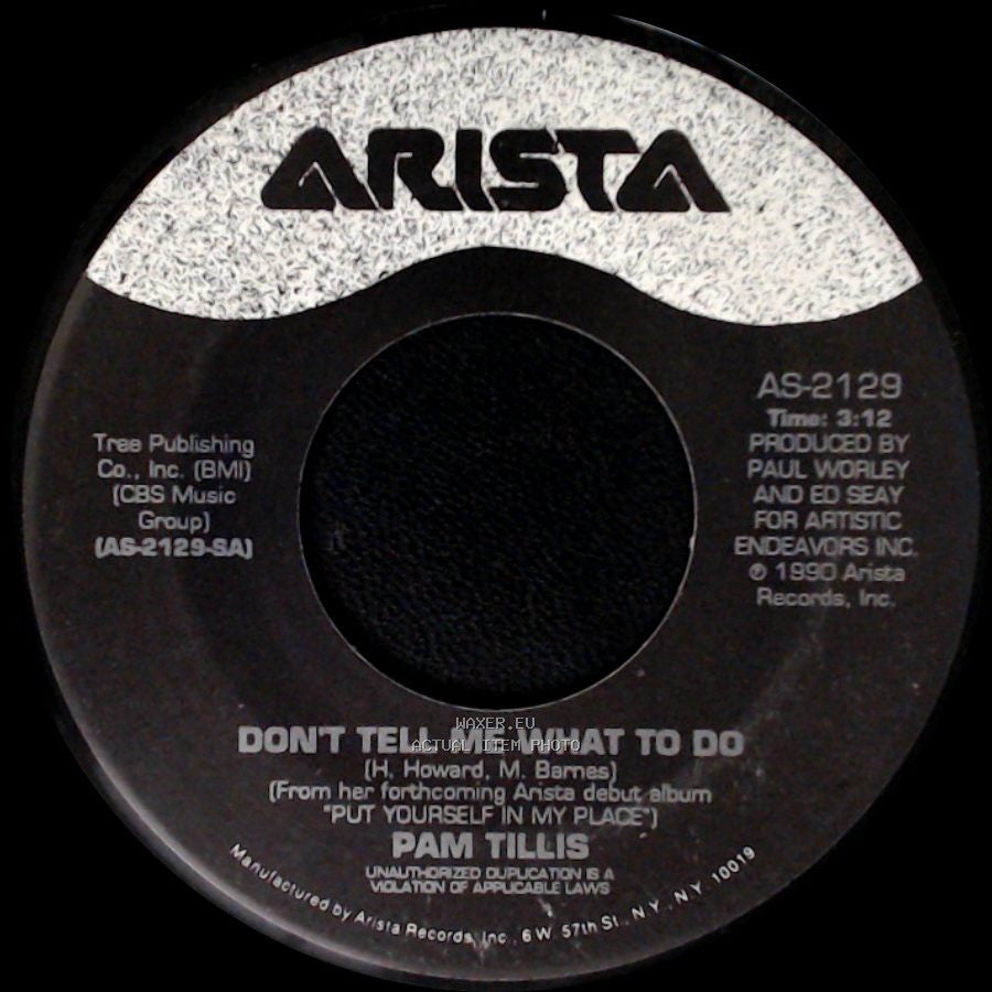 Pam Tillis - Melancholy Child / Don't Tell Me What To Do side B