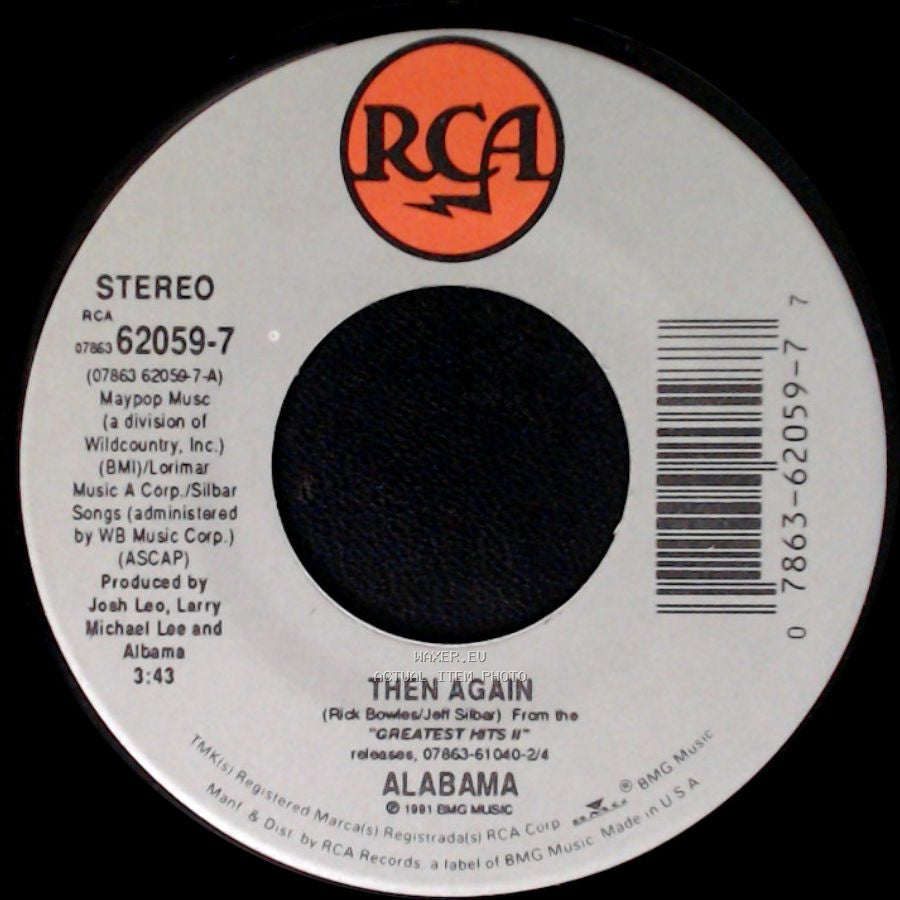 Alabama - Then Again / Hats Off side A