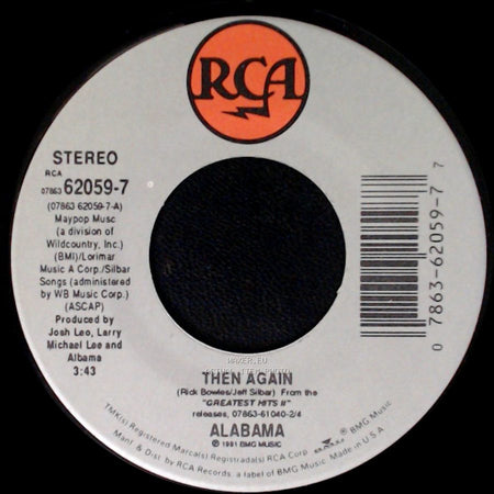 Alabama - Then Again / Hats Off side A